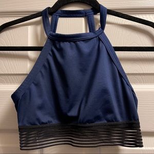 Victoria sport unpadded high neck sports bra